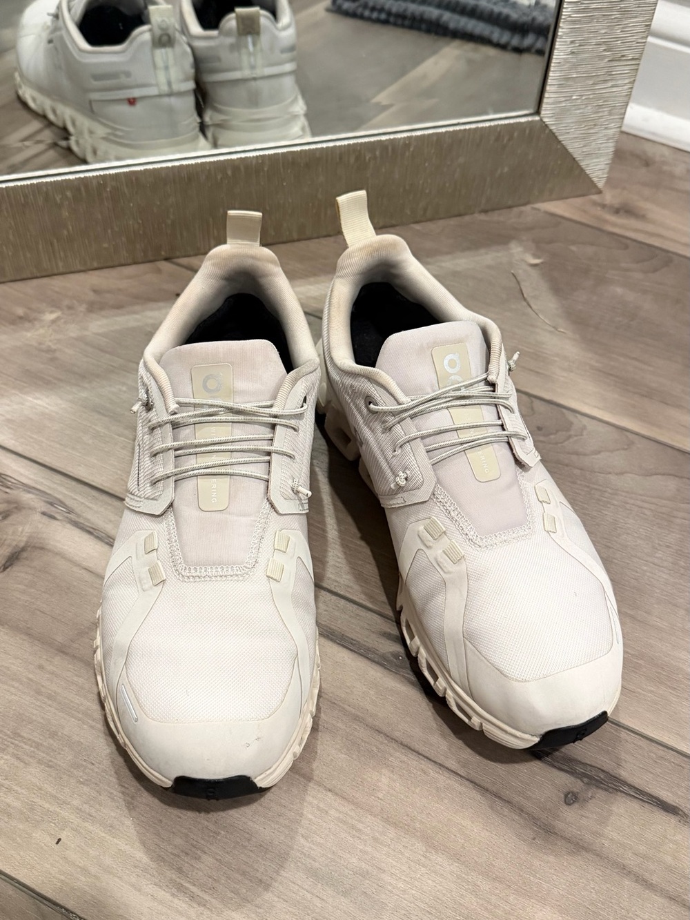 On Running Men's Off-White Lace-Up Sneakers